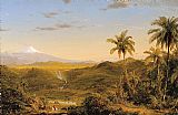 Frederic Edwin Church Famous Paintings - View of Cotopaxi
